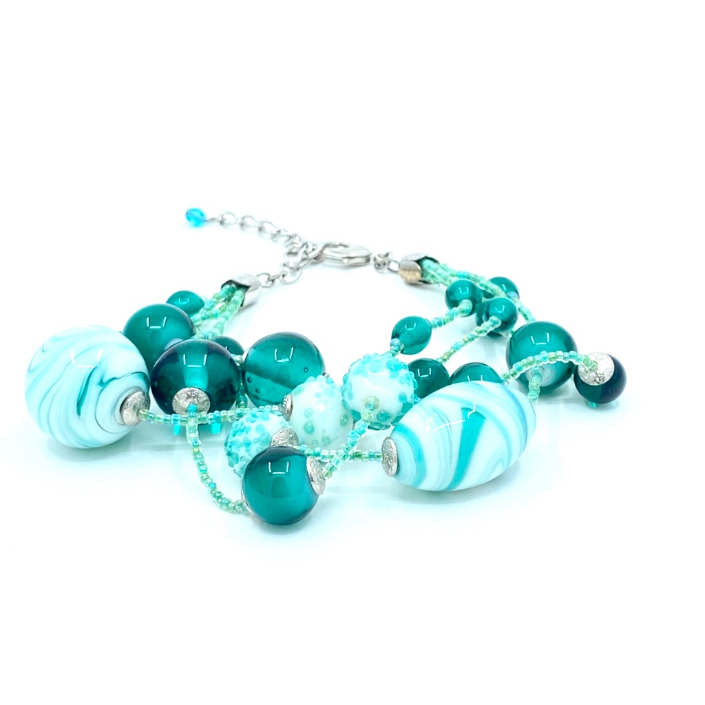 Hand Blown Venetian Glass Bracelet